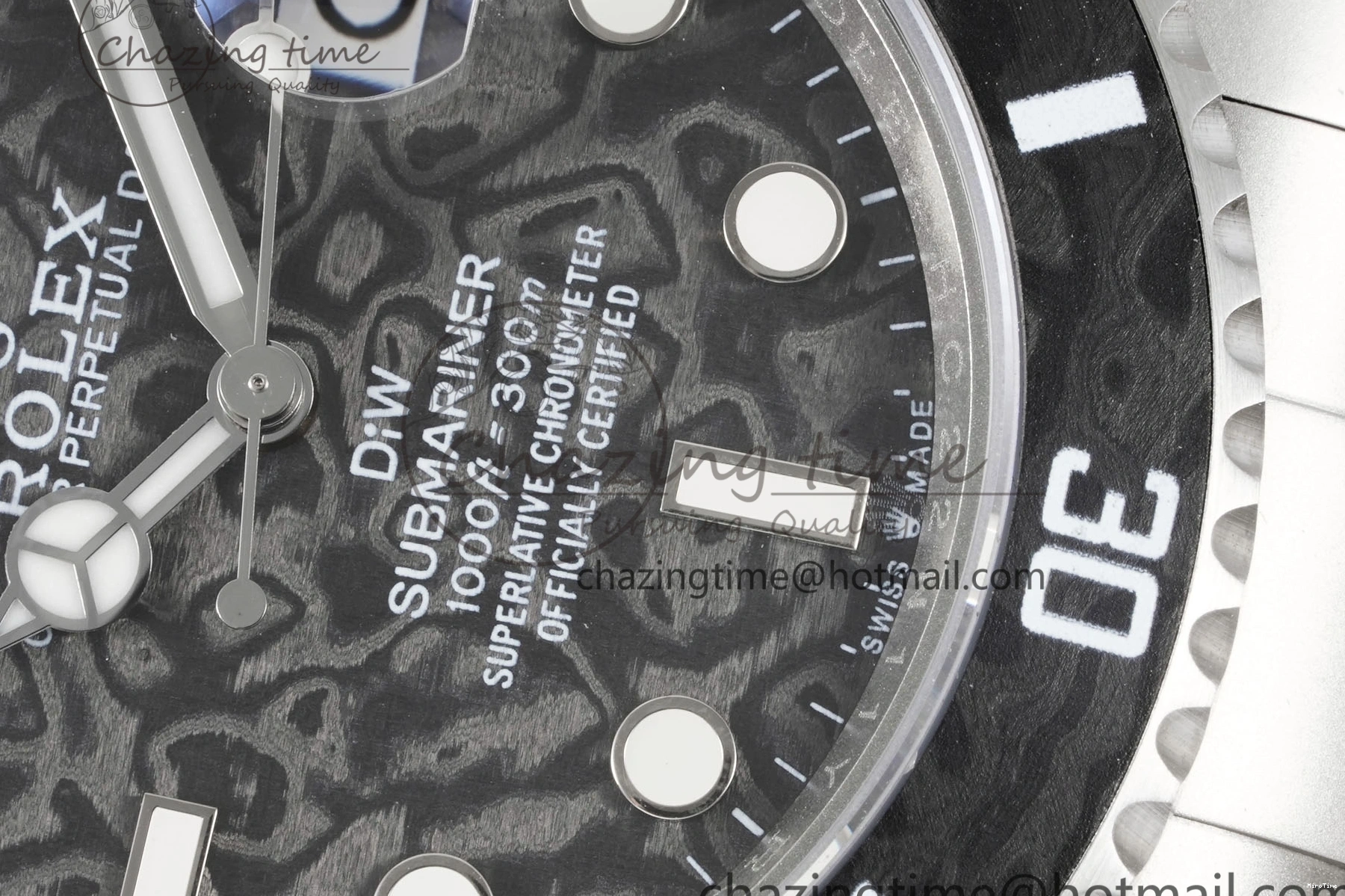 MiroTime 0219 Submariner Sandblasted DIWF Best Edition Carbon Bezel Carbon Dial Dial on SS Bracelet VR ModernLook 2064